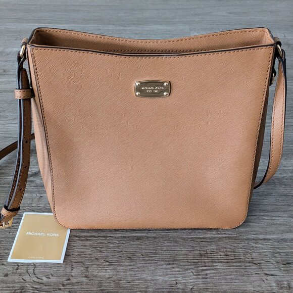 Michael Kors Handbags - Michael Kors Jet Set Leather Crossbody Shoulder Bag Purse